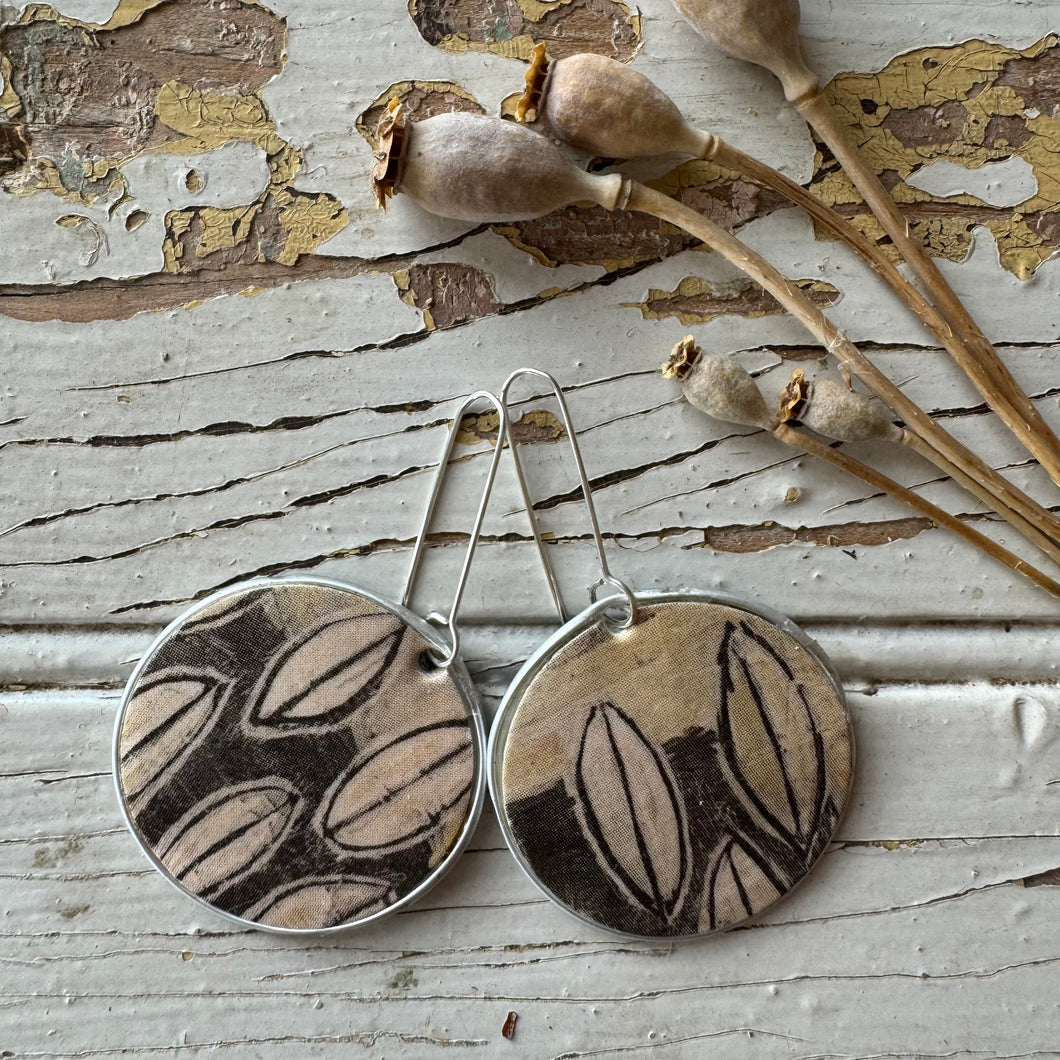 Recycled Coffee Pod & Takeaway Coffee Cup Coffee Bean Earrings