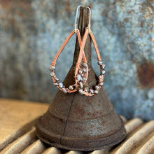 Copper Pearl Teardrops ~ Grey